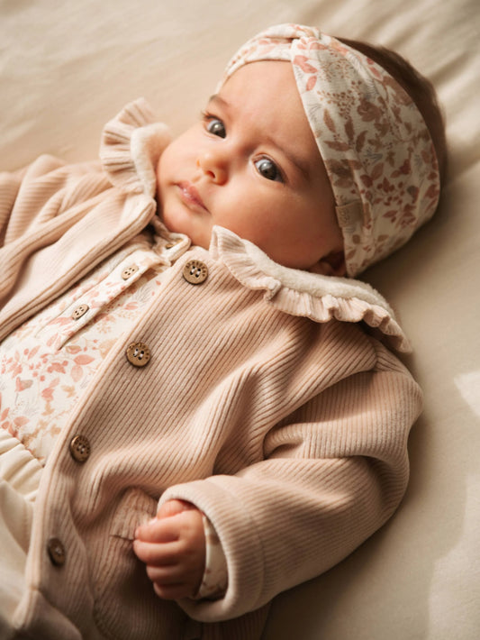 Curderoy Jas Met Teddy Kraag - Vintage Pink 341