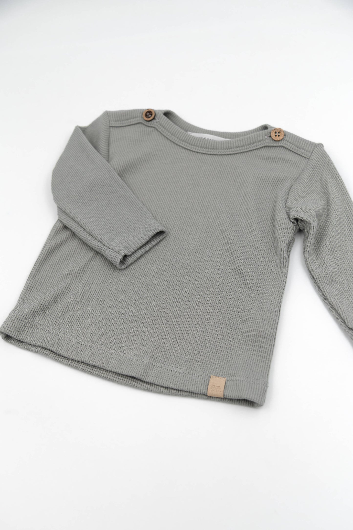 Shirt Met Schouderopening - Mos Grey 351