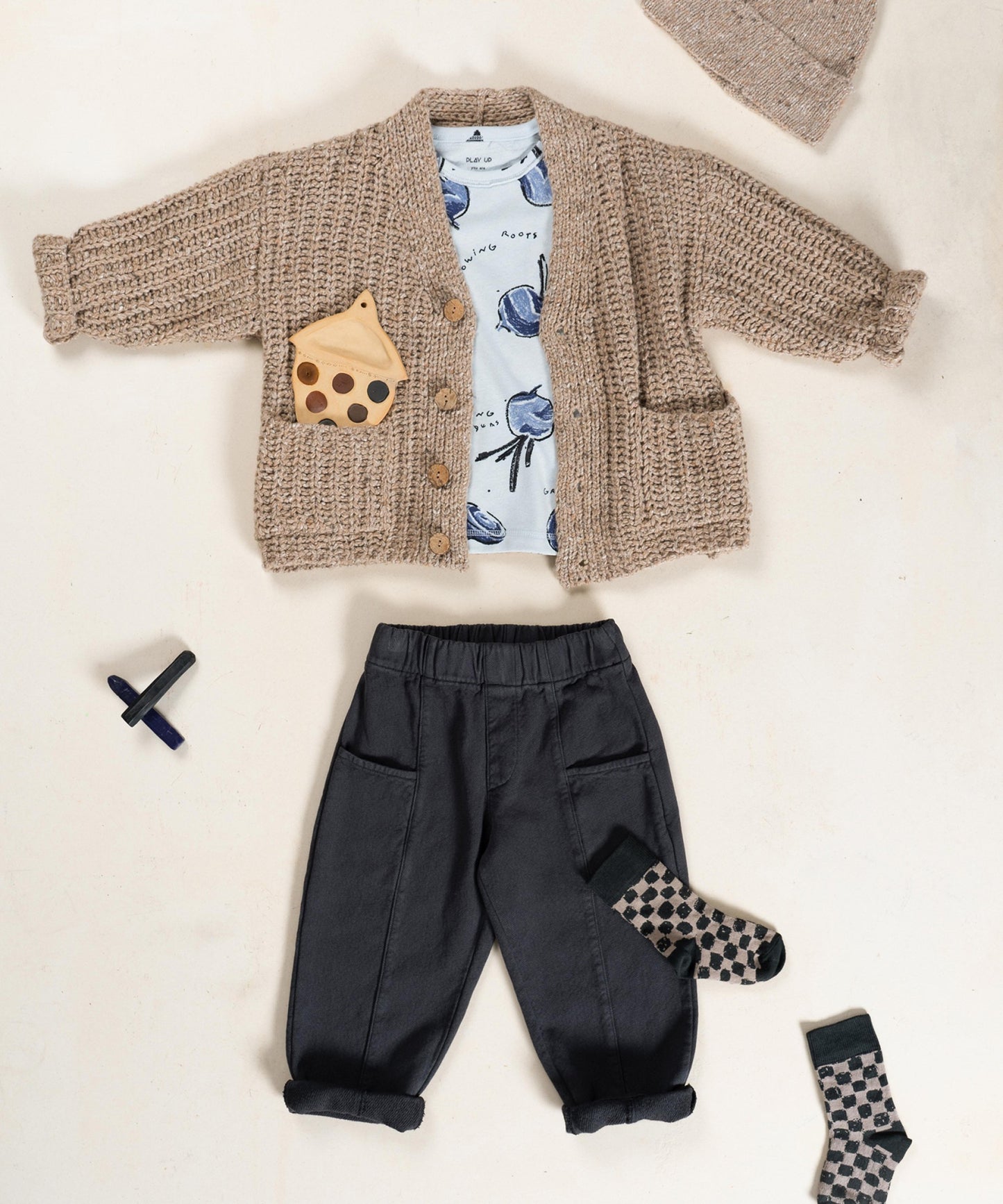 Twill Trousers With Pockets