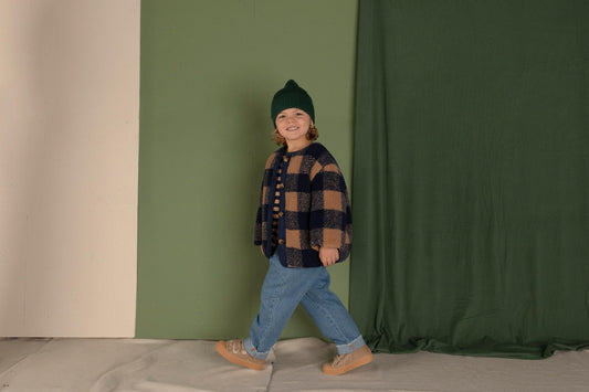 Check Jacket Navy Checkered