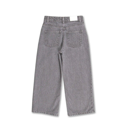 Wide Leg Jeans Washed Grey
