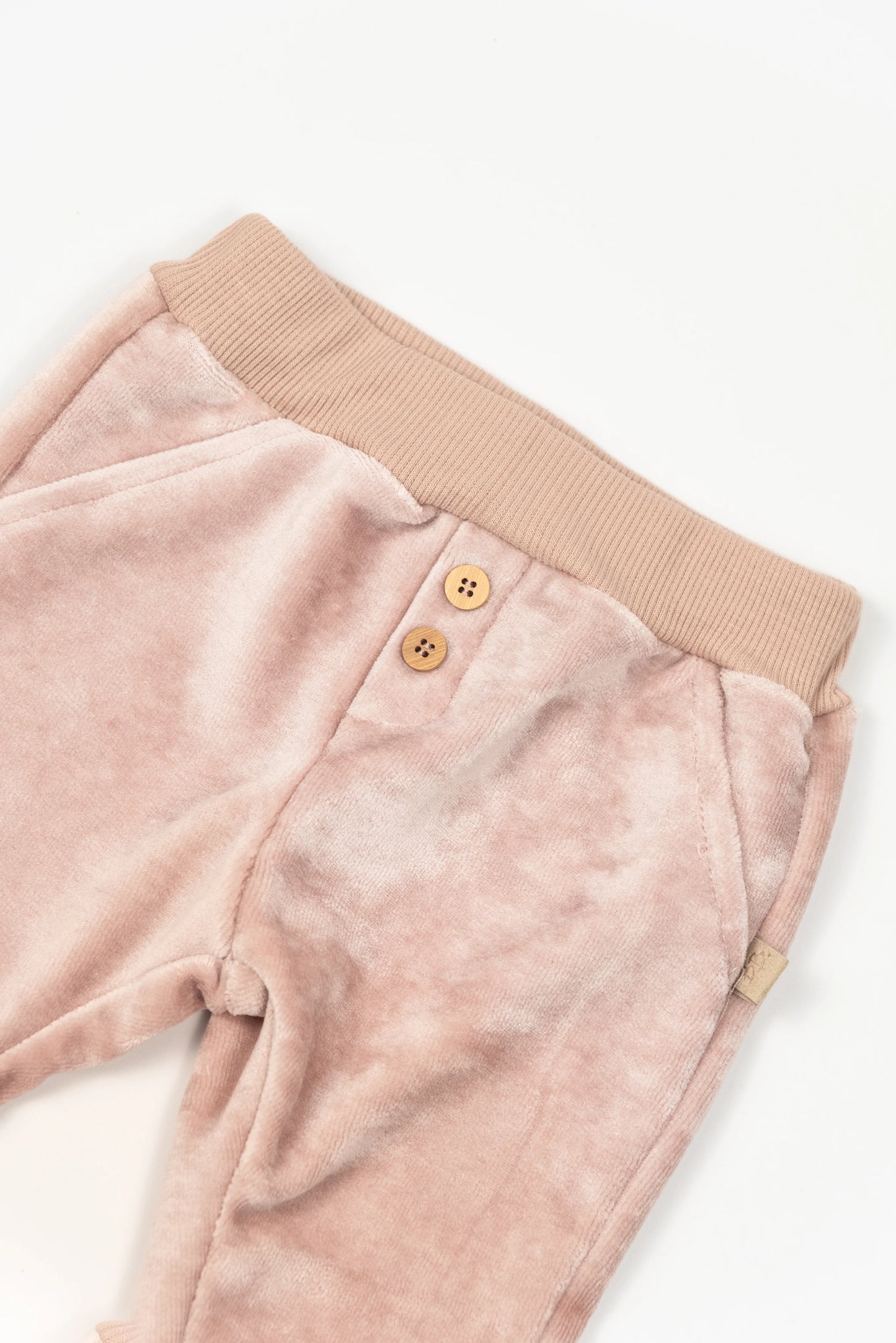 Korte Broek in Velvet - Poederroze 28