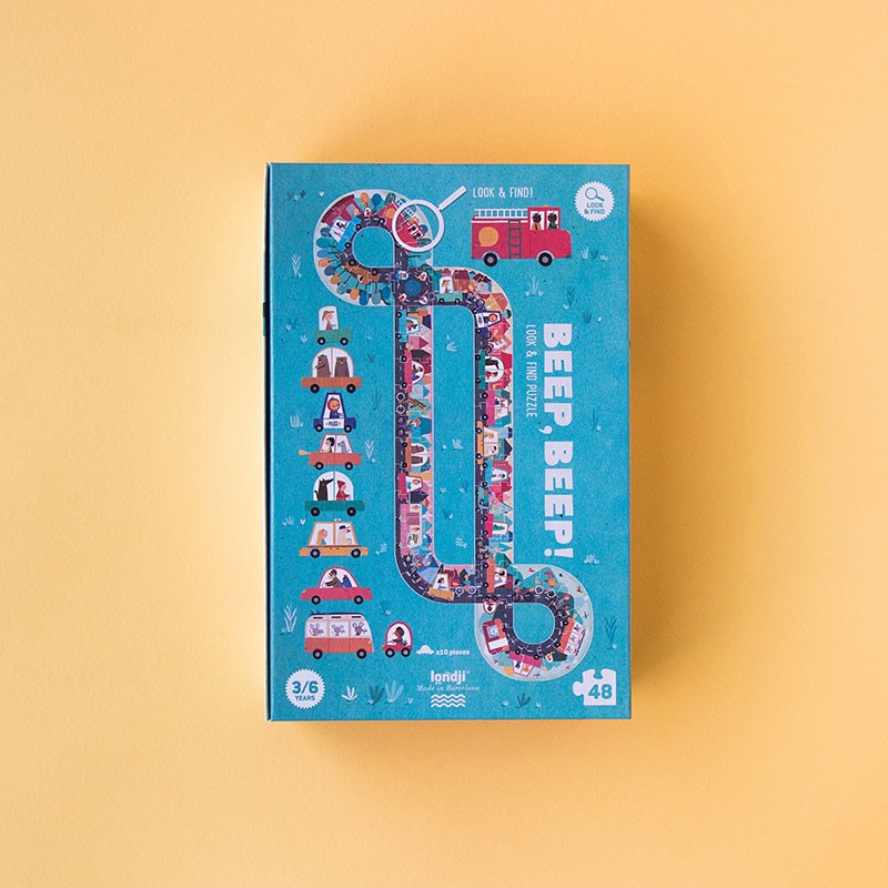 Beep, Beep! Look & find puzzle
