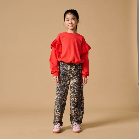 Romantic Ruffle Sweater Cayenne