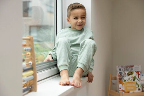 Pyjama Feetje Green Melange