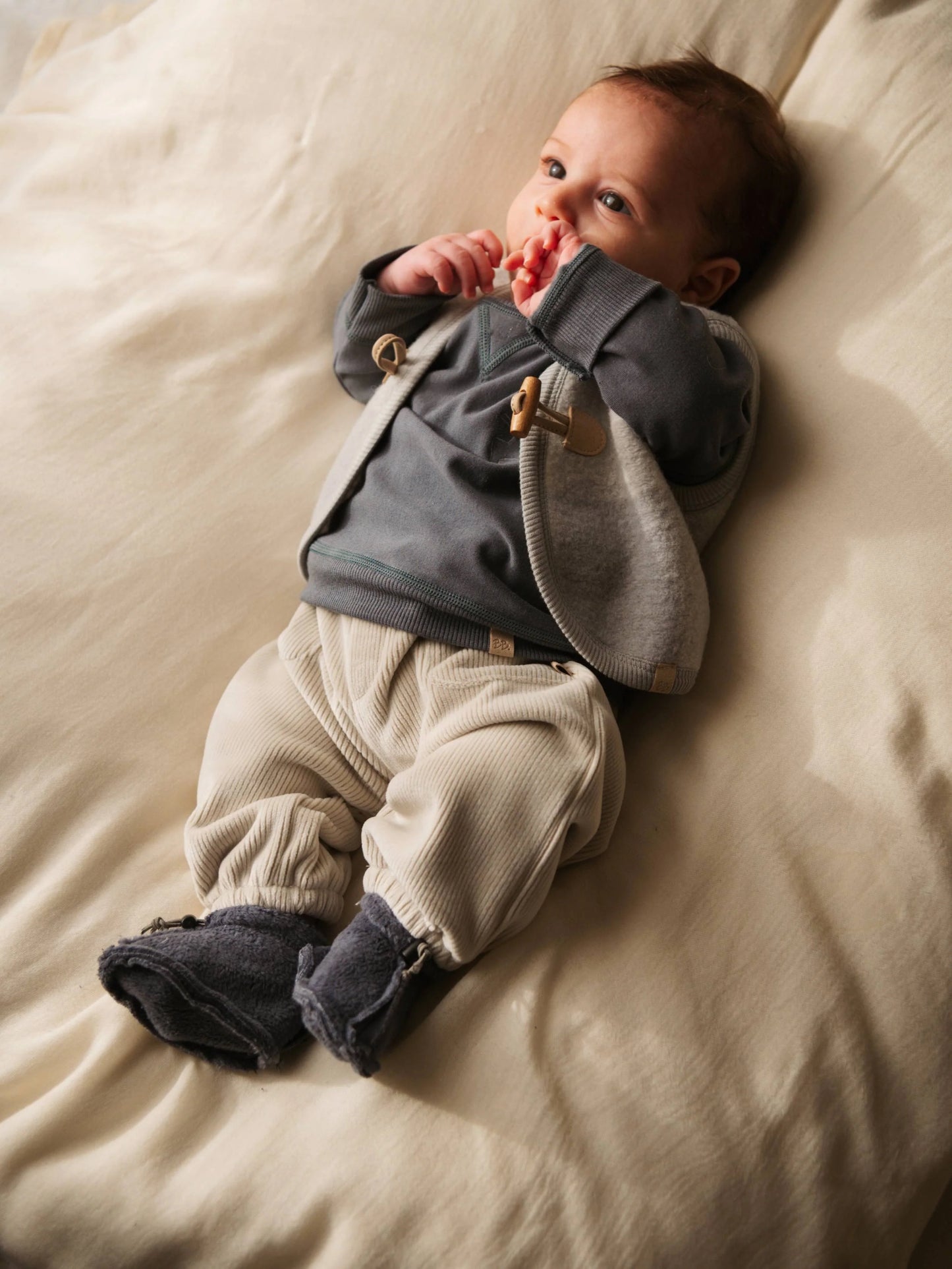 Pants Worker Con Tasche Ampie - Sky Grey 352