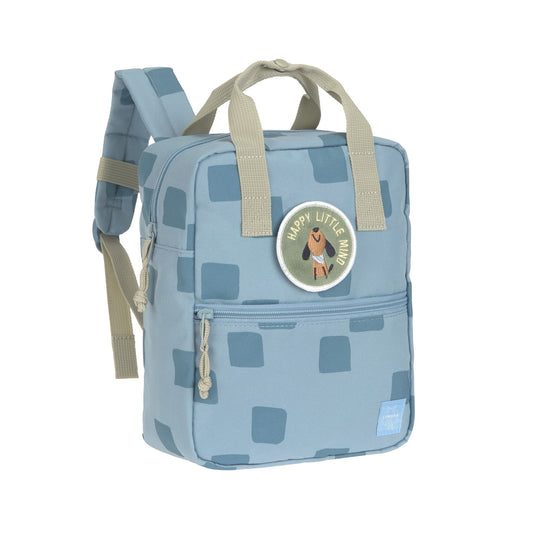 Mini Square Backpack - Pattern Party Blue