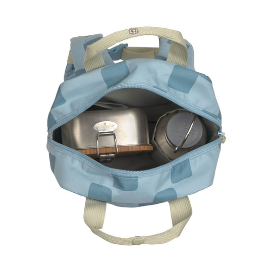 Mini Square Backpack - Pattern Party Blue