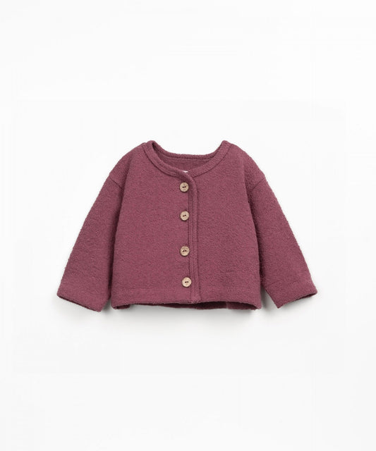 Jersey Cardigan - Bordeaux