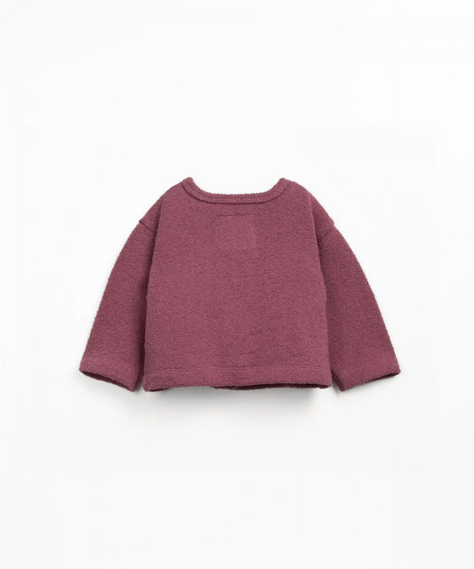 Jersey Cardigan - Bordeaux