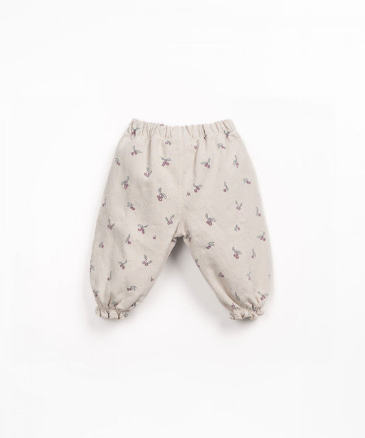 Printed Twill Trousers