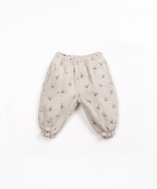 Printed Twill Trousers