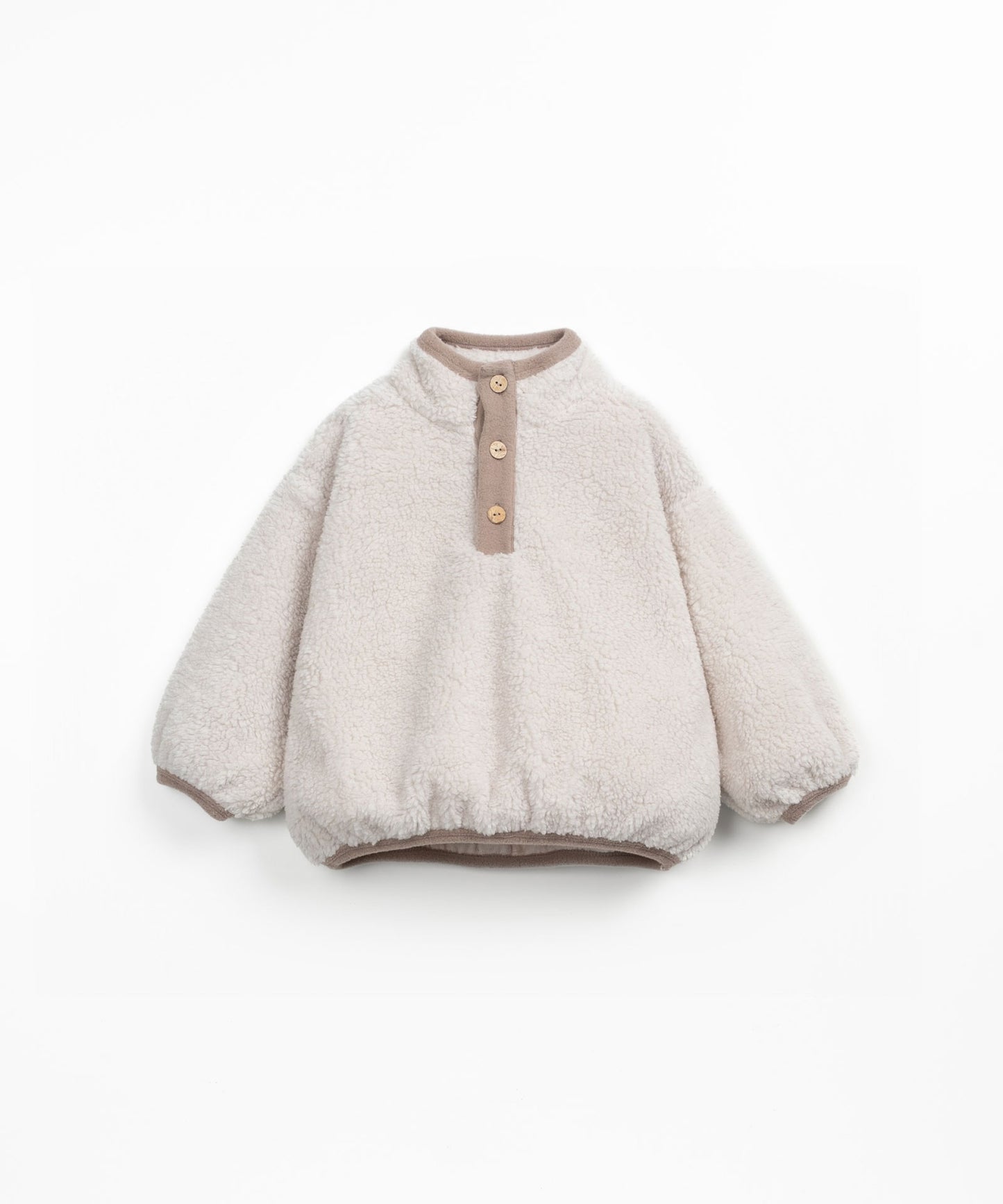 Fur sweatshirt in organic cotton