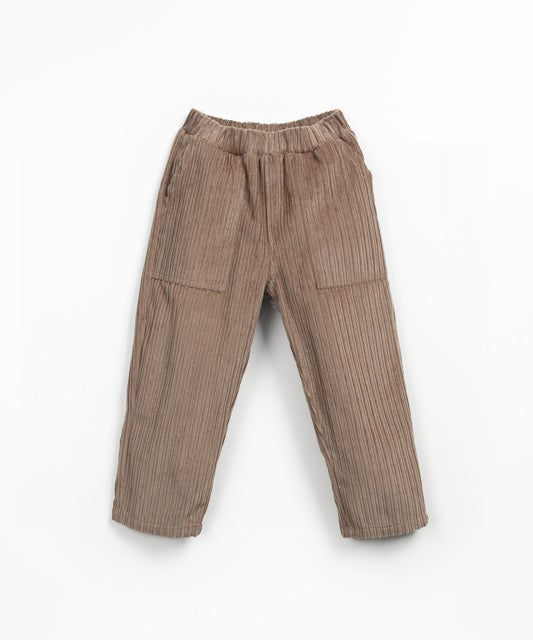 Corduroy Trousers With Adjustable Waist