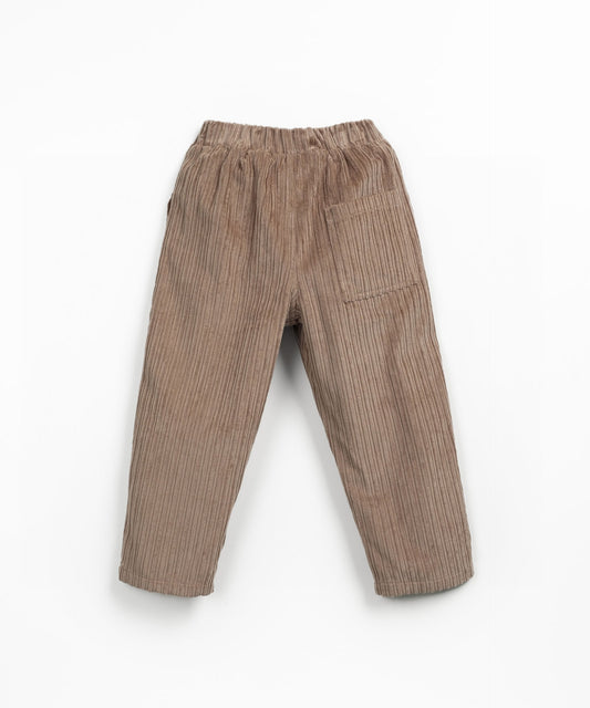 Corduroy Trousers With Adjustable Waist