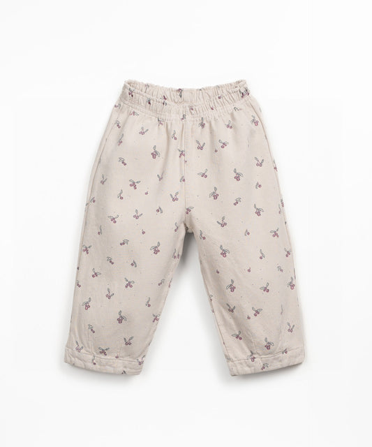 Trousers Cherry Tree Print