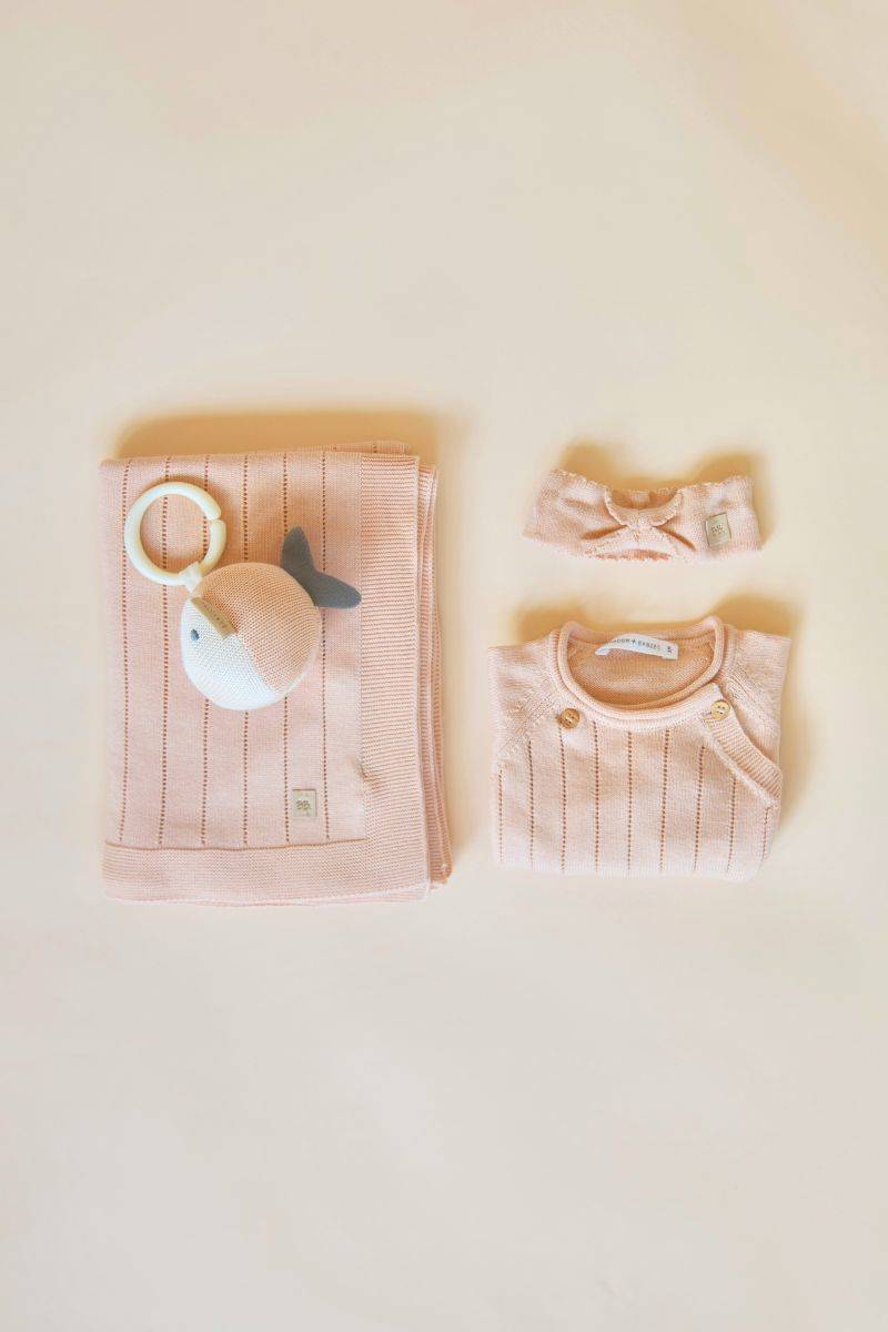 Gekruiste Tricotstreepjes - Pink 04