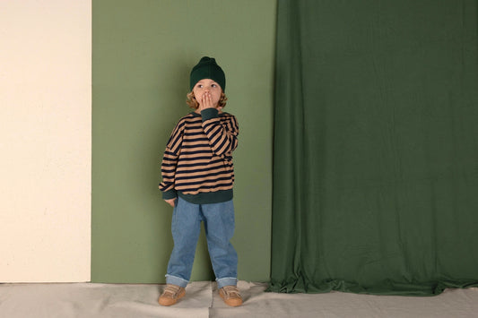 Rel Sweater Navy Stripe