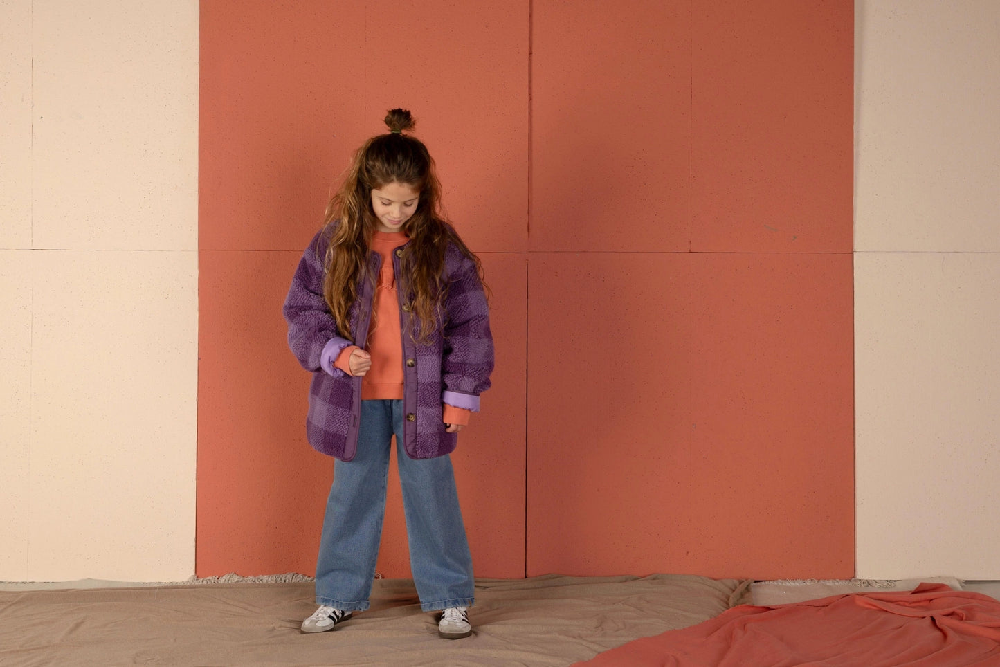 Check Jacket Purple Checkered