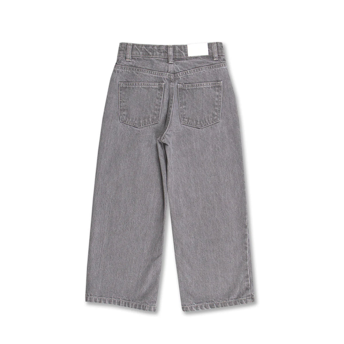 Wide Leg Jeans Washed Grey