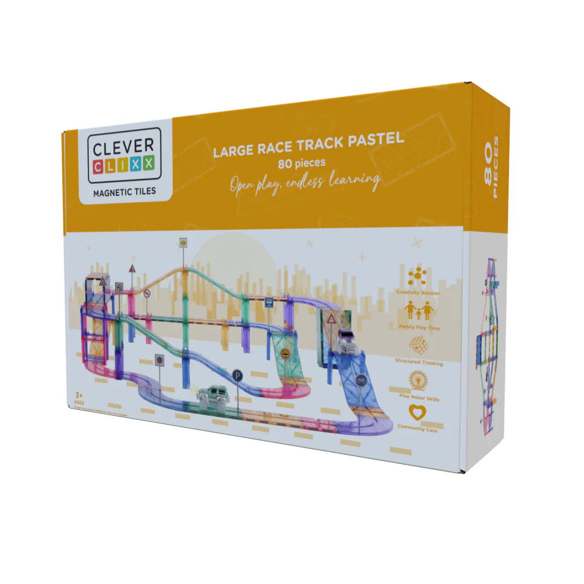 Clever Clixx Large Race Track Pastel
