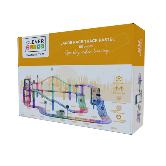 Clever Clixx Large Race Track Pastel