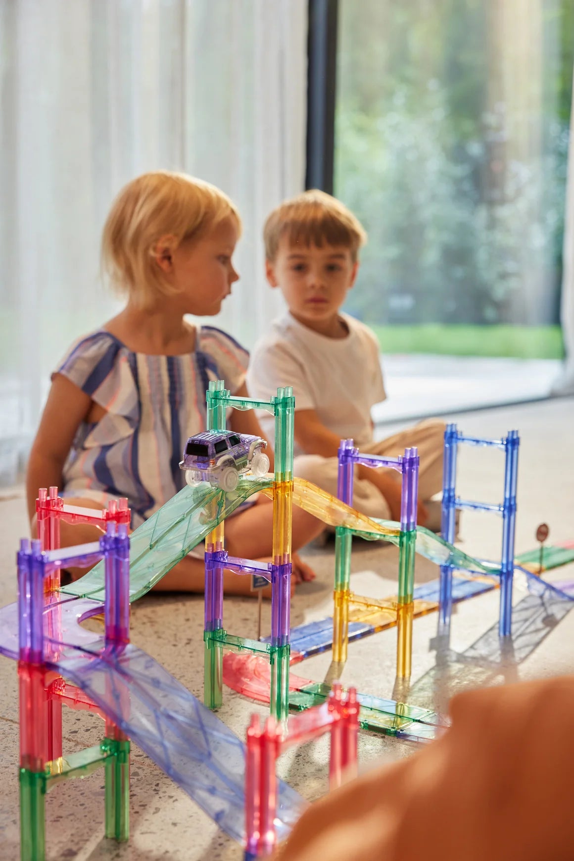 Clever Clixx Large Race Track Pastel