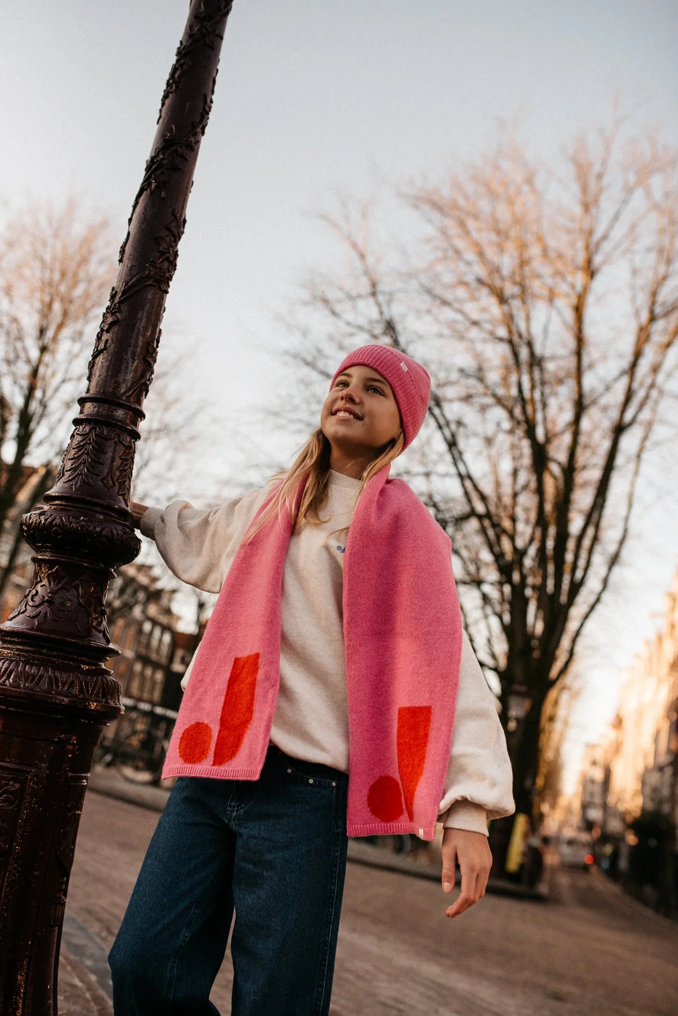 Jenest Scarf Fuchsia Pink