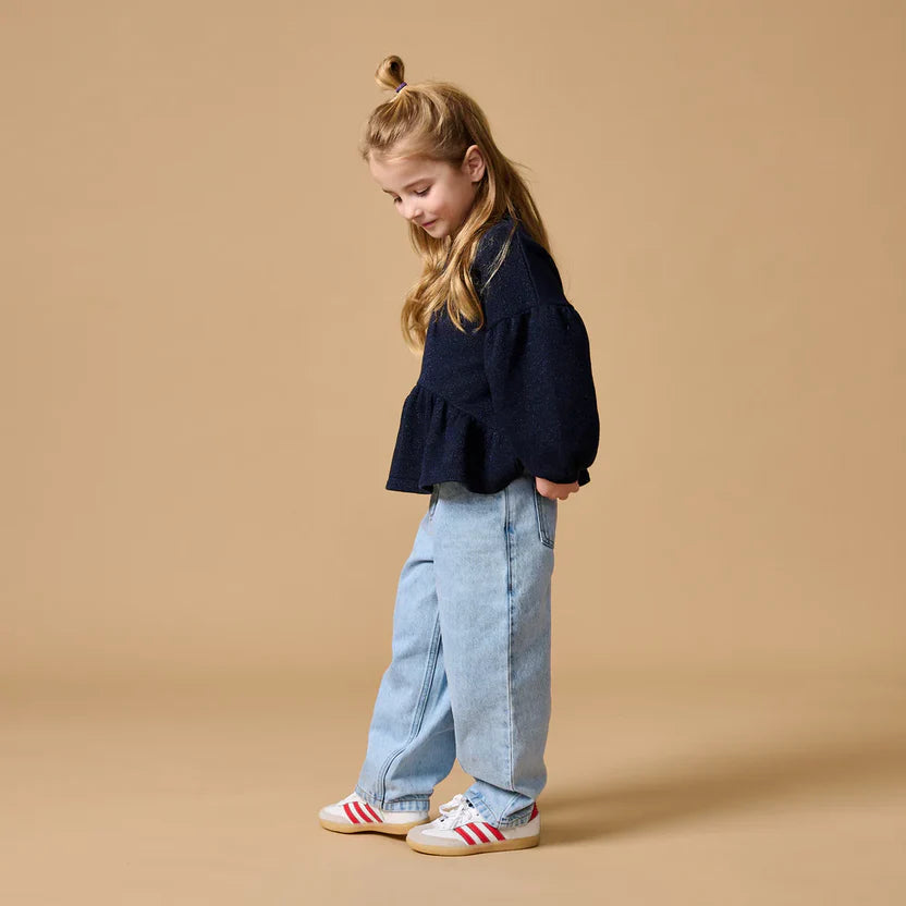 Ballon Fit Jeans Washed Light Blue