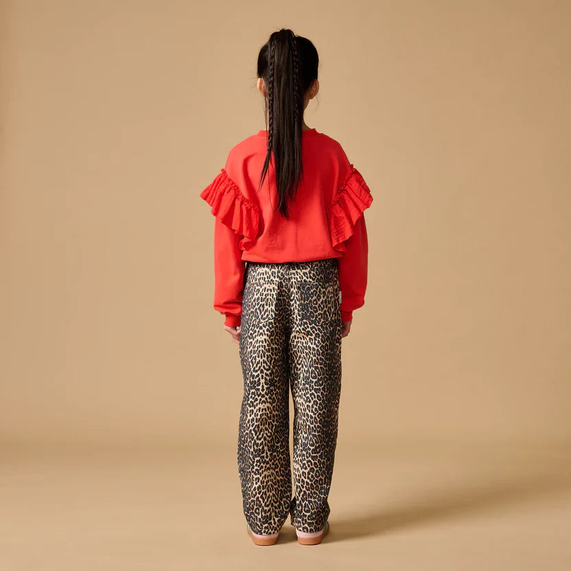 Romantic Ruffle Sweater Cayenne