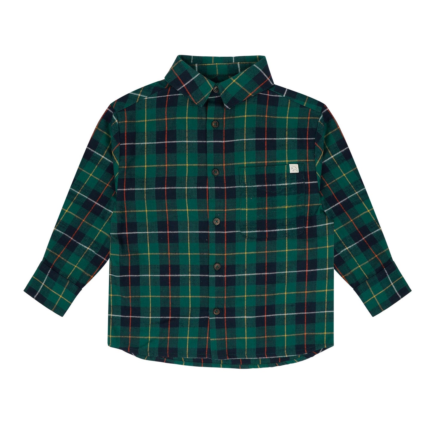 Scott Shirt Navy Blue Green Check Jenest
