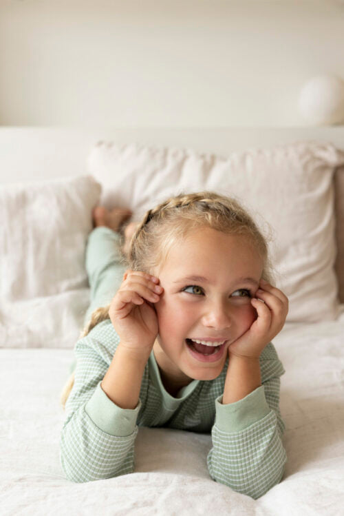 Pyjama Feetje Green Melange